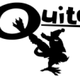 A minimalist version of the logo using the company's name, "Quite".