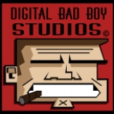 A logo designed for the game company Digital Bad Boy Studios.
